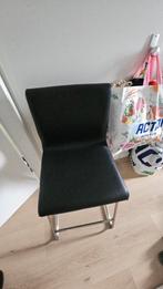Zwarte Barstoel, Huis en Inrichting, Ophalen, Zwart, Zo goed als nieuw, Metaal
