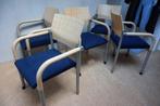 Sale: 5 vintage design vergaderstoelen/eetkamerstoelen, Ophalen, Gebruikt, Vijf, Zes of meer stoelen, Metaal