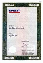 DAF aandeel, Ophalen of Verzenden, 1970 tot heden, Aandeel