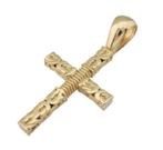 Zwaar 18 karaat Gouden Kruis Koningsschakel Ketting - hanger, Jw, Verzenden, Nieuw, Kruis of Symbool