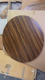 tafelblad walnoot MDF 120 cm, Ophalen of Verzenden, Zo goed als nieuw, Rond, Minder dan 100 cm