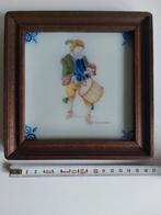 Antiek Tegeltje Makkum - Man met Trommel, Ophalen of Verzenden