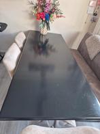 Mooie zwarte eettafel! Moet weg!!, Huis en Inrichting, Tafels | Eettafels, Ophalen, Gebruikt, 50 tot 100 cm, Vijf personen of meer