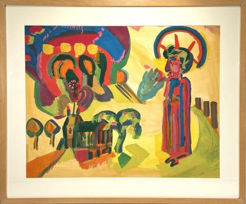 Schilderij, Koos van Bruggen, Antiek en Kunst, Kunst | Schilderijen | Abstract, Ophalen of Verzenden