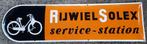 Solex rijwiel service emaillen reclame decoratie bord garage, Reclamebord, Emaille, Ophalen of Verzenden, Zo goed als nieuw