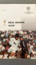 Programmaboekje REAL MADRID - AJAX 22-11-1995, Ophalen of Verzenden, Zo goed als nieuw, Ajax