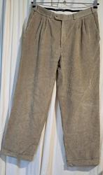 BURBERRYS 😎zachte rib fluwelen plooien  pantalon mt 48, Beige, Burberrys, Zo goed als nieuw, Verzenden