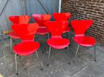 6 Fritz Hansen design vlinderstoelen in Vintage staat, Ophalen, Gebruikt, Modern, Vijf, Zes of meer stoelen