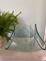 Glazen design schaal, Huis en Inrichting, Woonaccessoires | Vazen, Overige kleuren, Ophalen of Verzenden, Minder dan 50 cm, Glas