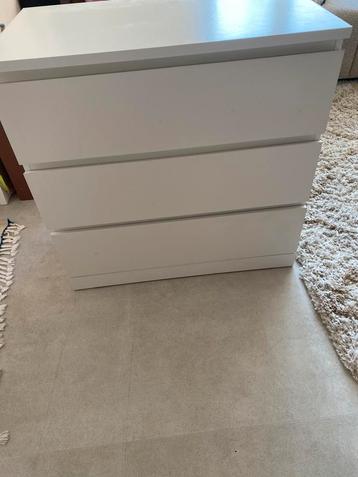 Malm lade kast wit