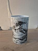 Spaarpot blik met poezen, Ophalen of Verzenden, Zo goed als nieuw, Metaal of Blik, Dier