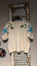 Cherry Paris top trui S/M (38/40) - Nieuw! Creme bloemen, Kleding | Dames, Truien en Vesten, Maat 38/40 (M), Wit, Cherry paris