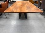 Showmodel Bert Plantagie Stella eettafel noten Tafel 260, Bert Plantagie, Rechthoekig, Nieuw, 200 cm of meer