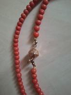 Antiek halssnoer bloedkoraal 14K gouden slot, Sieraden, Tassen en Uiterlijk, Antieke sieraden, Verzenden, Goud, Ketting