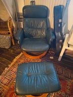 Relax stoel draaibaar met voetenbank, Ophalen, Gebruikt, Overige kleuren, Hout