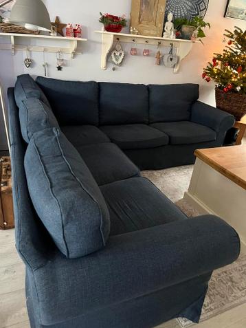 Blauwe Ikea hoekbank  ektorp - afbeelding 4