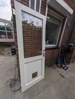 Hardhouten achterdeur 215x83, Ophalen, Gebruikt, 80 tot 100 cm, Buitendeur