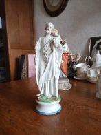 beeld andenne porselein ST Jozef met kindje jezus, Antiek en Kunst, Antiek | Religie, Ophalen of Verzenden