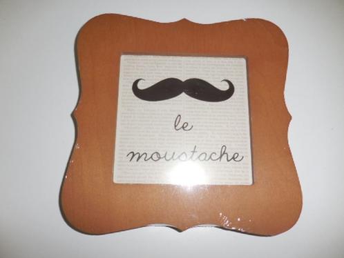 Nieuw Houten Le Moustache Fotolijstje, Audio, Tv en Foto, Fotografie | Fotolijsten, Nieuw, Ophalen of Verzenden