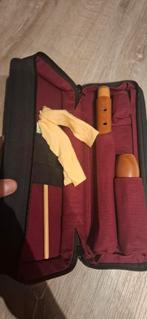 Blokfluit met etui, Ophalen of Verzenden, Gebruikt, Sopraan of Sopranino, Met koffer, hoes of etui