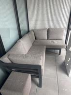 Timber Buitenset met Poef en Kussens - Nieuw!, Ophalen, Zo goed als nieuw, Kunststof, Buitenset