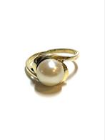 14k gouden ring met een parel, -, -, Ophalen of Verzenden, Zo goed als nieuw