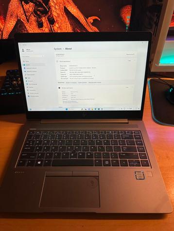 HP Zbook 14U G5 Intel i7 16gb RAM 512GB Nvme SSD Windows 11 beschikbaar voor biedingen