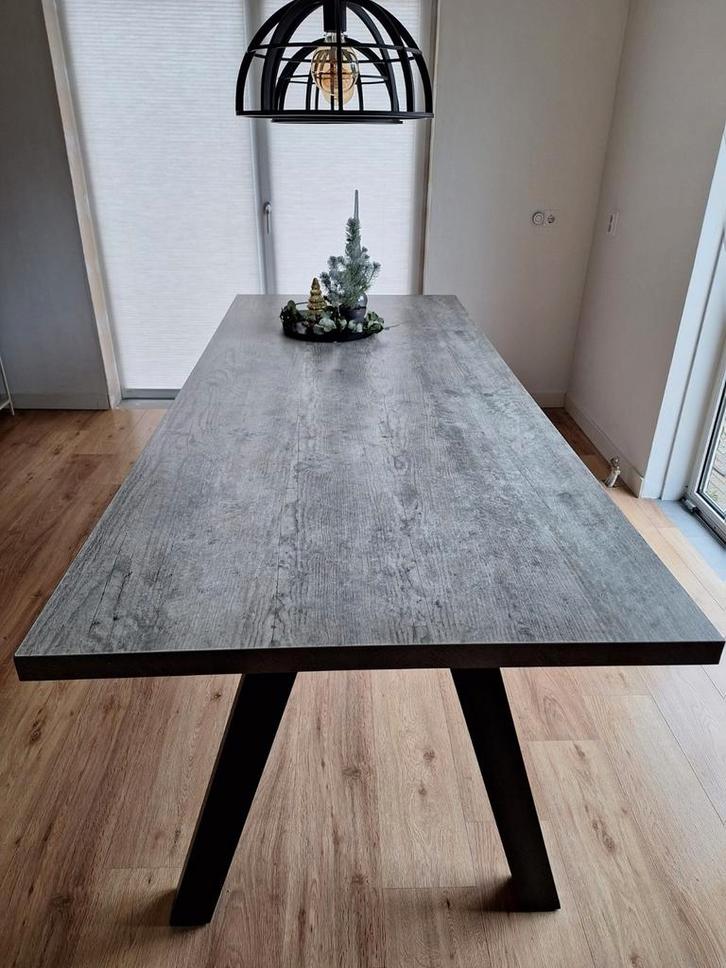 Moderne eettafel, Huis en Inrichting, Tafels | Eettafels, Gebruikt, 50 tot 100 cm, 150 tot 200 cm, Vier personen, Rechthoekig