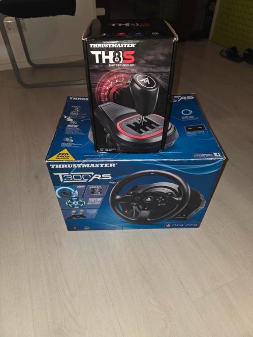 Complete simracing set–Thrustmaster T300RS + TH8S + Playseat, Spelcomputers en Games, Spelcomputers | Sony PlayStation Consoles | Accessoires