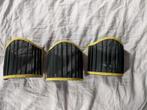 set van 3 vintage lampenkapjes, Huis en Inrichting, Lampen | Lampenkappen, Ophalen of Verzenden, Gebruikt, Wit, Rond