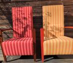 Retro opnieuw gestoffeerd fauteuils, Ophalen, Zo goed als nieuw, 75 tot 100 cm, 50 tot 75 cm