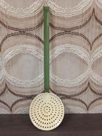 Vintage emaille schuimspaan - reseda groen, Antiek en Kunst, Ophalen of Verzenden