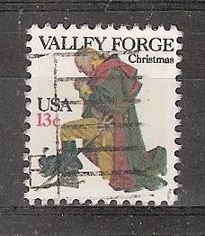 USA, Kerstmis, Valley Forge, 1977., Verzenden, Gestempeld, Noord-Amerika