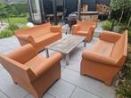 Set Kartell Bubble club set, terracotta oranje, met kussens, Tuin en Terras, Tuinsets en Loungesets, Ophalen, Kunststof, Gebruikt
