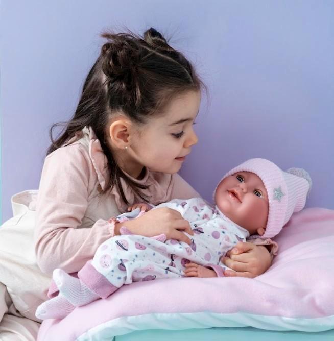 Llorens babypop soft body baby pop m slaapogen geluid speen, Kinderen en Baby's, Speelgoed | Poppen, Nieuw, Babypop, Ophalen of Verzenden