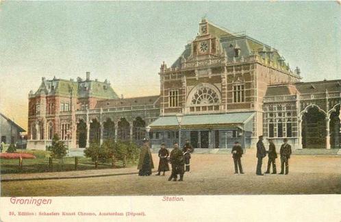 (300-023-001) Groningen Station, Verzamelen, Ansichtkaarten | Nederland, Groningen, Verzenden