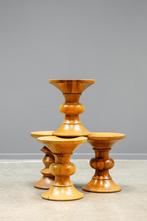Eames walnut stools, A, B, Ophalen of Verzenden, Hout