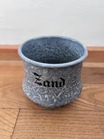 Emaille grijs gewolkt zandpotje, Antiek en Kunst, Ophalen of Verzenden