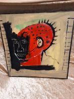 Modern kunstwerk,  copie Basquiat, Ophalen of Verzenden