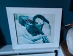 Lief Tafereel in Ruwhouten Lijst, Gebruikt, 50 tot 75 cm, Ophalen of Verzenden, Foto of Poster