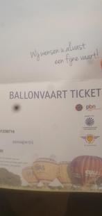 Ballonvaart ticket, Tickets en Kaartjes, Eén persoon, Kortingsbon, Overige typen