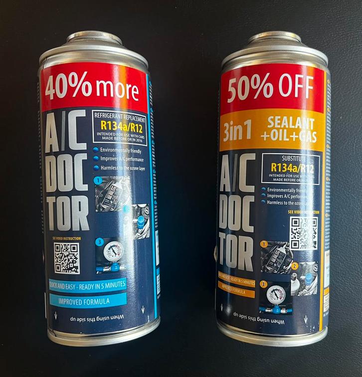 Vervangingsmiddel koelmiddel R134a Olie, Dichtmiddel, Gas, Auto-onderdelen, Airco en Verwarming, Nieuw, Ophalen of Verzenden