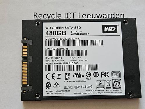 Western digital 480gb laptop ssd hdd hardeschijf wds480g2g0a, Computers en Software, Harde schijven, Gebruikt, Laptop, Intern