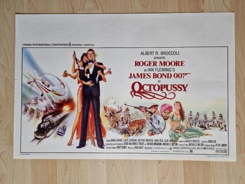 filmaffiche James Bond Octopussy 1983 filmposter, Verzamelen, Posters, Zo goed als nieuw, Film en Tv, A1 t/m A3, Rechthoekig Liggend