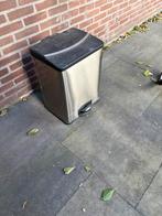 RVS prullenbak, Huis en Inrichting, Woonaccessoires | Prullenbakken, Ophalen, 50 tot 75 cm, 40 liter of meer, Zo goed als nieuw