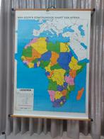 Van Goor's staatkundige kaart van Afrika, Antiek en Kunst, Antiek | Schoolplaten, Ophalen