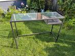 IKEA VITTSJÖ Bureau - Zwartbruin/Glas, Ophalen, Zo goed als nieuw, Bureau