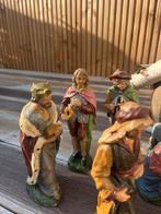 Antieke Kerststal Figuren en Stal, Ophalen of Verzenden