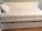 Flaxa Ikea bed met extra onderbedla, Ophalen, 85 tot 100 cm, Zo goed als nieuw, Lattenbodem