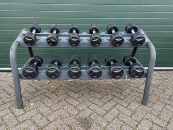 Lifemaxx Dumbbellset 10-20kg + Technogym Rek beschikbaar voor biedingen